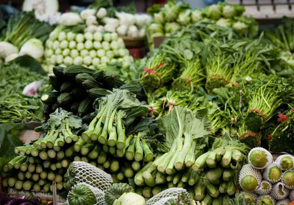 Leafy green vegetables 