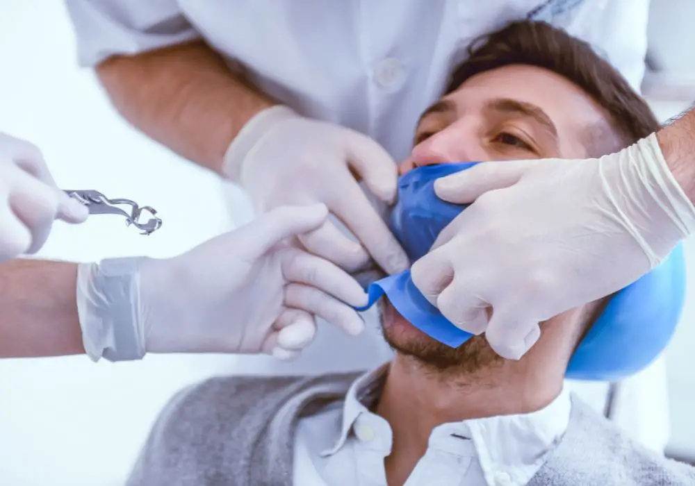 Extraction process places force on the tooth